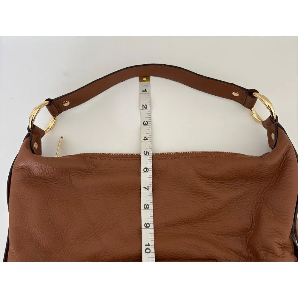 Michael Kors Pebbled Leather Bag Fulton Hobo Slouchy Boho Luxe Quiet Luxury - Picture 10 of 16